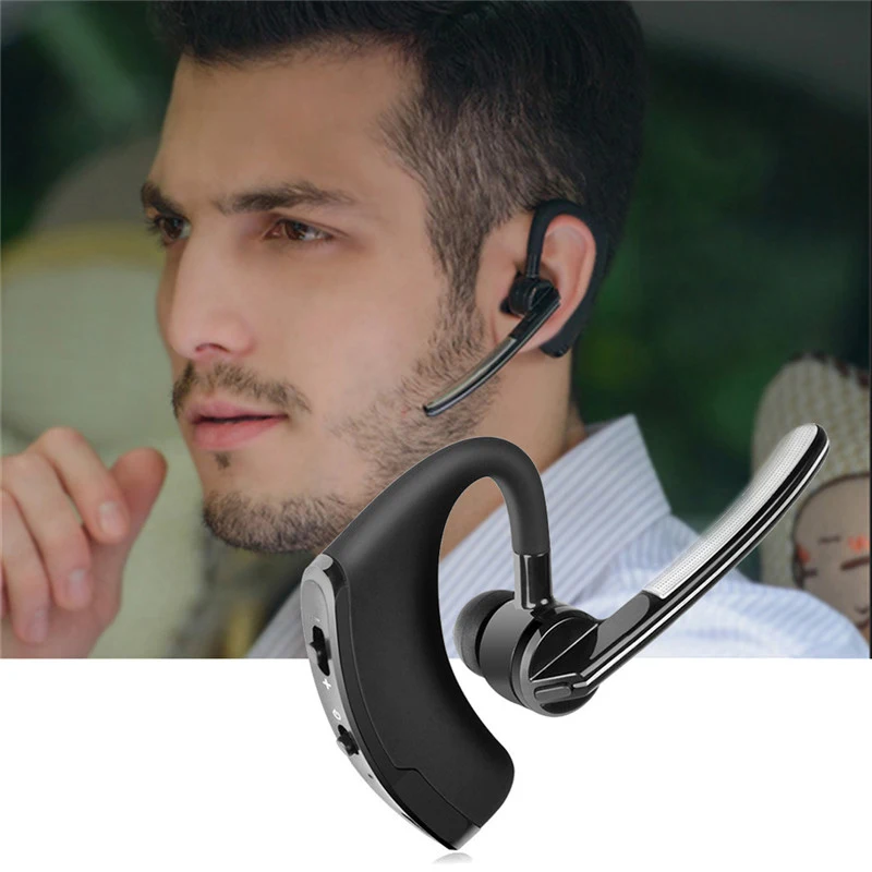 Vaorlo v8 & v9 pendurado fones de ouvido bluetooth 5.0 hands-free sem fio fones de ouvido estéreo à prova dwaterproof água esportes com microfone