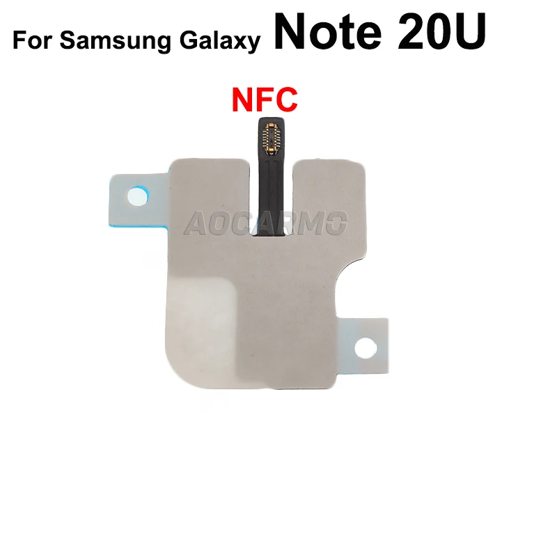 Aocarmo For Samsung Galaxy Note 20U 20 Ultra Charger Receiver MFC Wireless Charging Induction Coil NFC Module Flex Cable Repair