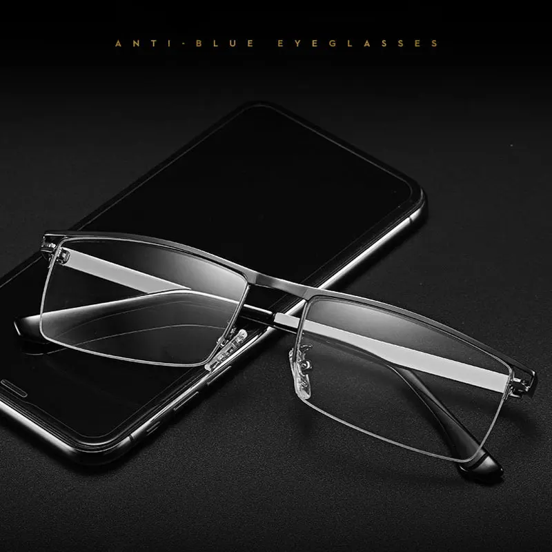 Optical Eyeglasses Frame Full Rim Metal Alloy Glasses Frame with Medical Prescription Eyewear Spectacle 5012