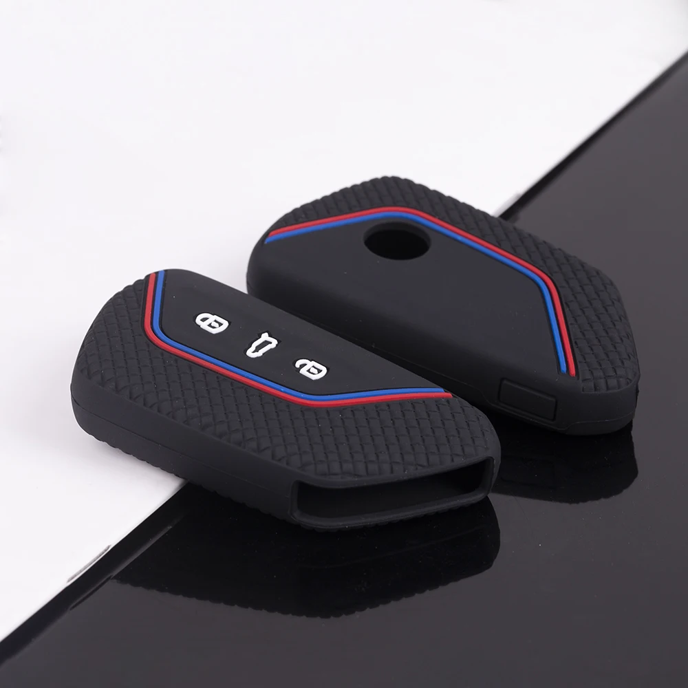 Automobile 3Button Protective Silicone Rubber Key Fob Cover Case Jacket Skin with Cheap Price for German Car Brand Car Key Cover