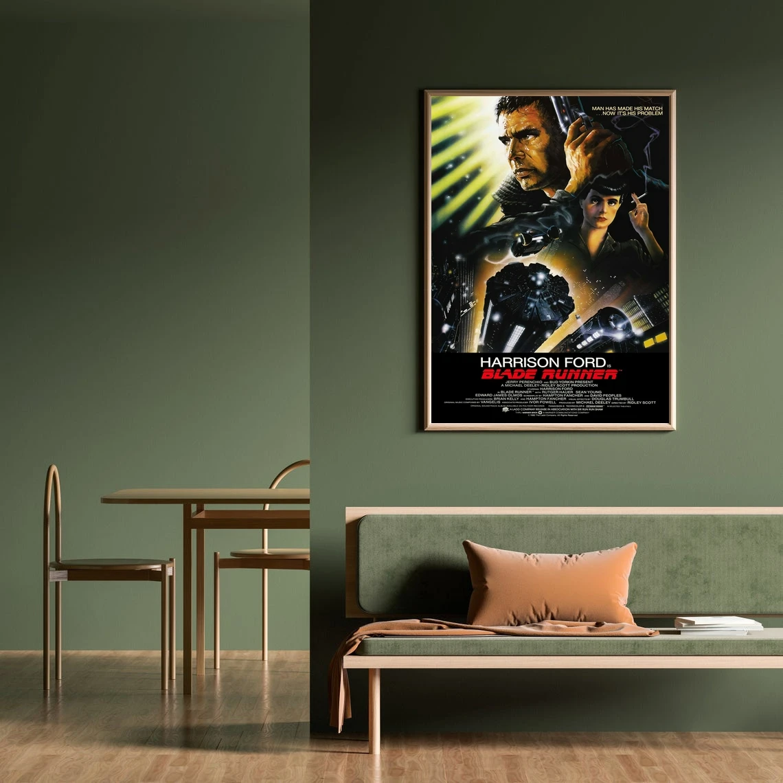 Blade Runner Vintage Classic Movie Poster Canvas Print Home Wall Painting Decoration (No Frame)