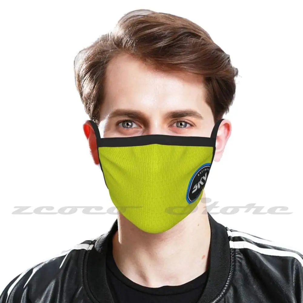 , Racing , Motorcycling Mask Cloth Washable Diy Filter Pm2.5 Adult Kids Italy Japan The Vinales Motorcycle Motorbike Bike