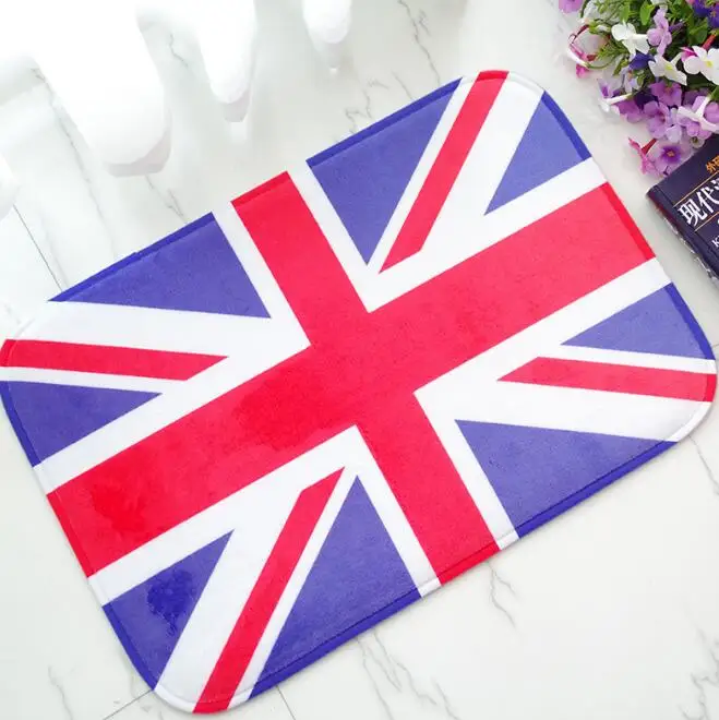 

Classic Union Jack England Flag Bath Kitchen Mat Modern British Flag of the United Kingdom Door Mat Rug Carpet UK Flag Doormats