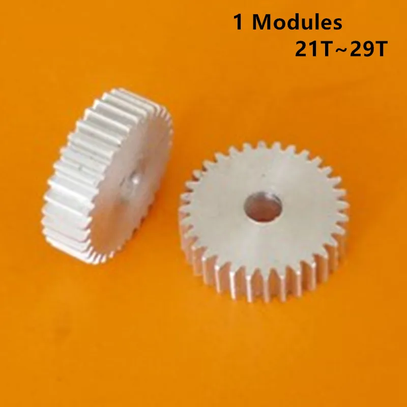 

Motor Gear Precision Model 1 Modulus 20T-29T Tooth Bore 4-15mm Copper Small Modulus Gear