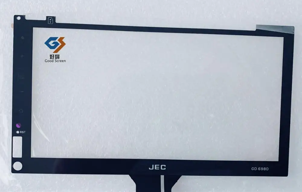 Black touch screen for JEC GD-6980 Car navigation GPS touch screen panel repair replacement parts