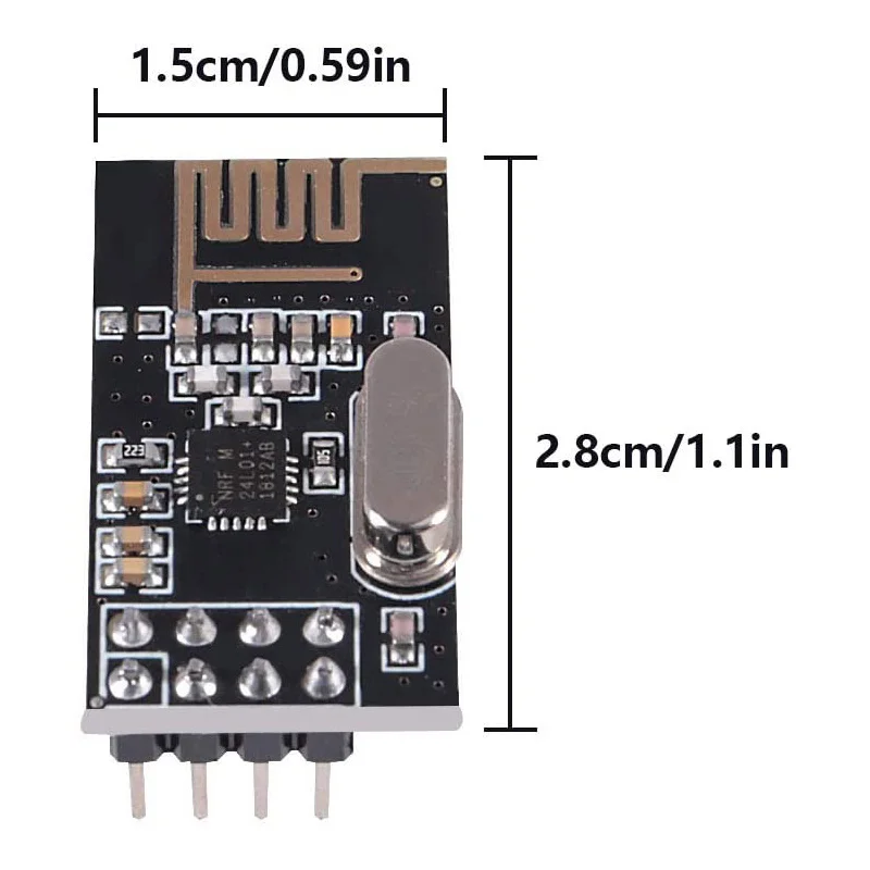 6 sztuk/partia NRF24L01 2.4GHz bezprzewodowy moduł nadawczo-odbiorczy RF z NRF24L01 gniazdo Breakout Adapter dla Arduino