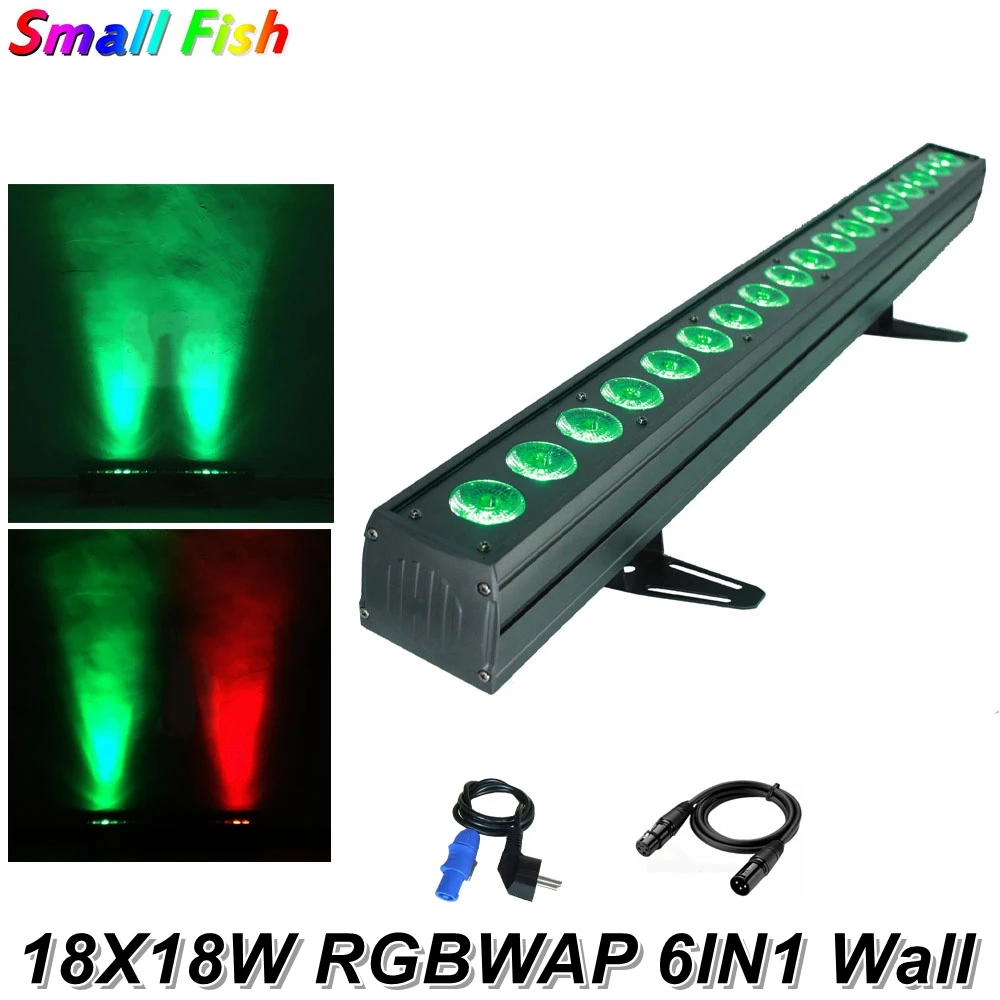 luz conduzida da barra rgbwap 6in1 18x18w conduziu luzes da lavagem da parede perfeitas para a festa de palco casamento eventos do disco iluminacao decoracao de natal a 01