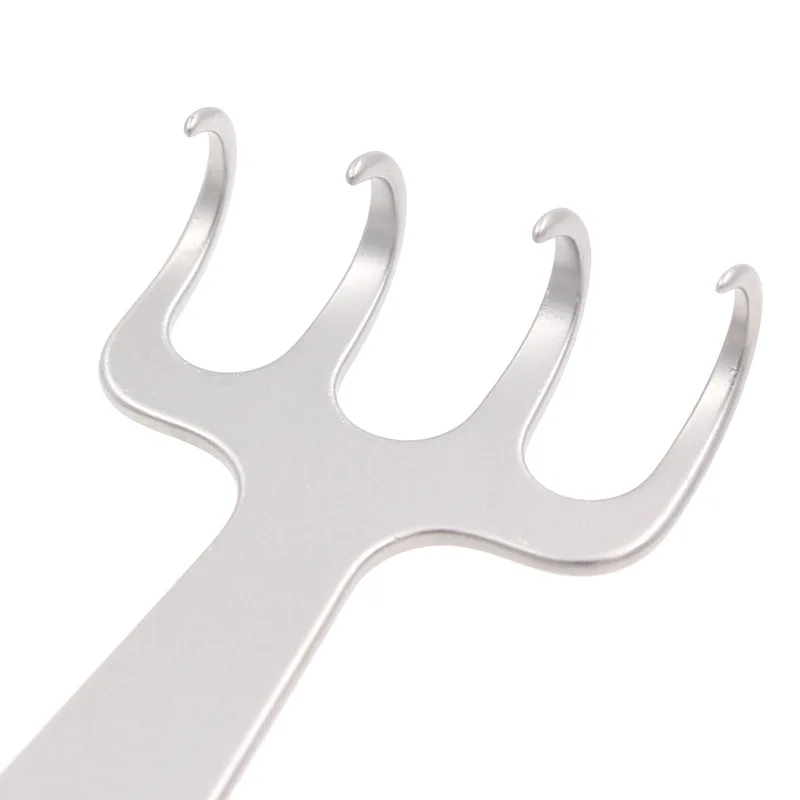 Stainless Steel Breast Shaping Hook Double Head Four Claw Blunt Head Harrow Hook Breast Breast Enhancement Surgery Tool