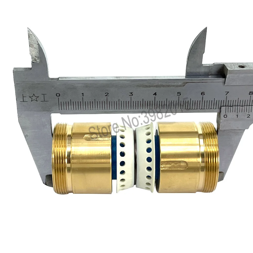EDM مقعد نحاسي مقاوم للماء دليل عجلة بكرة الأسطوانة الجمعية OD32 * Length70mm لآلة قطع الأسلاك WEDM
