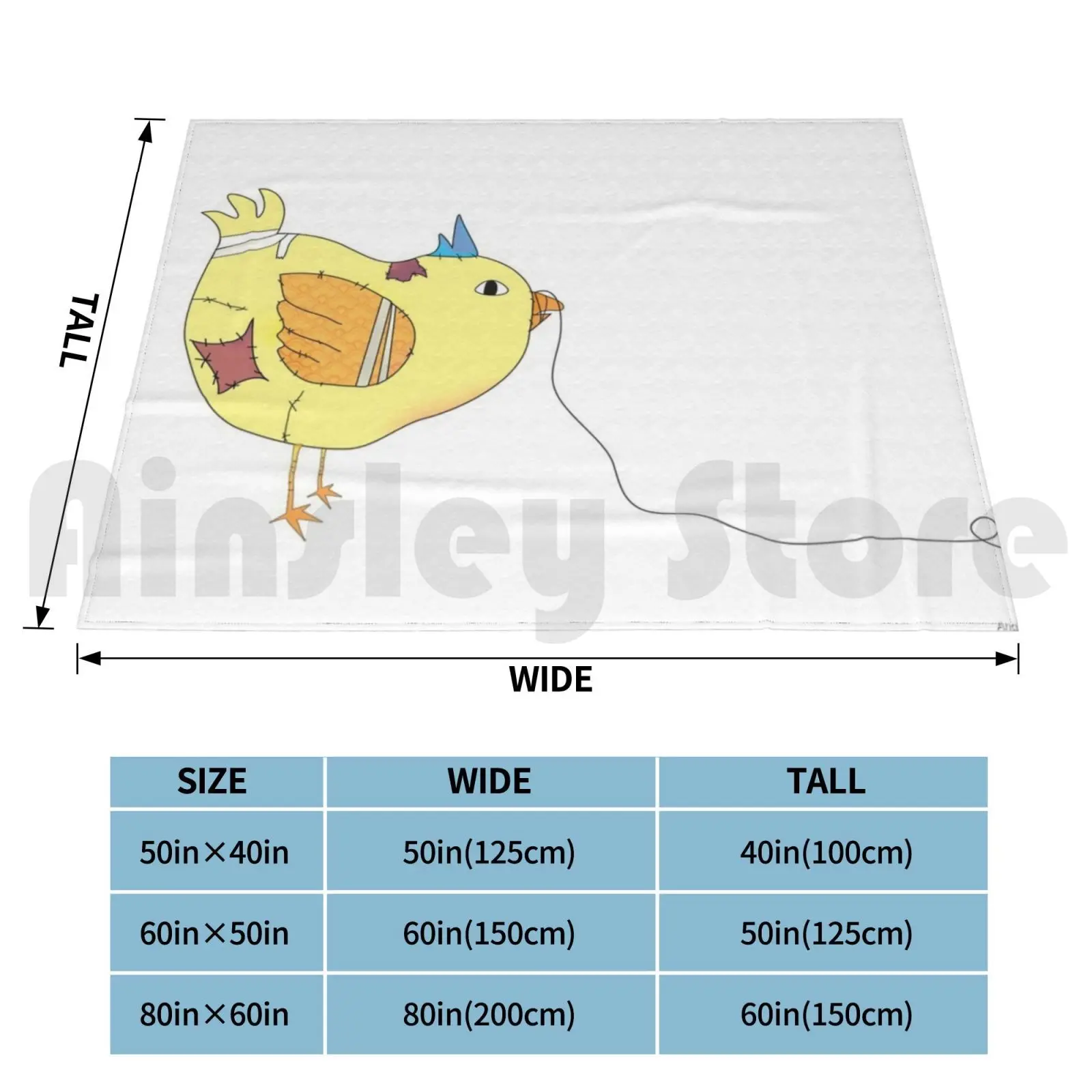 Beer Battered Chicken Blanket Fashion Custom Chicken Battered String Thread Sewn