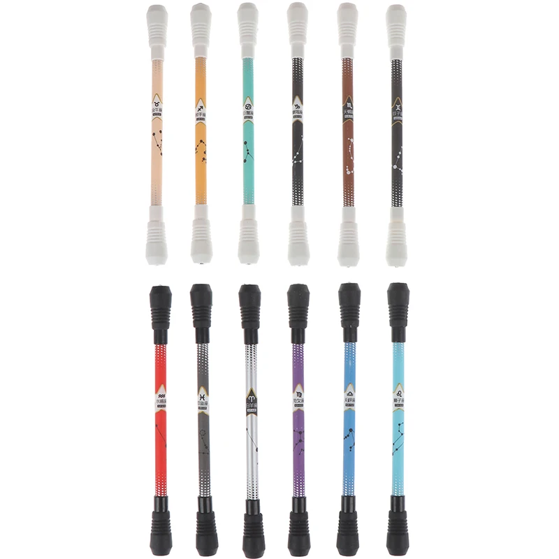 None Smooth Surface Ant-slip Spinning Rotation Pen 0.5 Pen Head Fluent Writing Color Random
