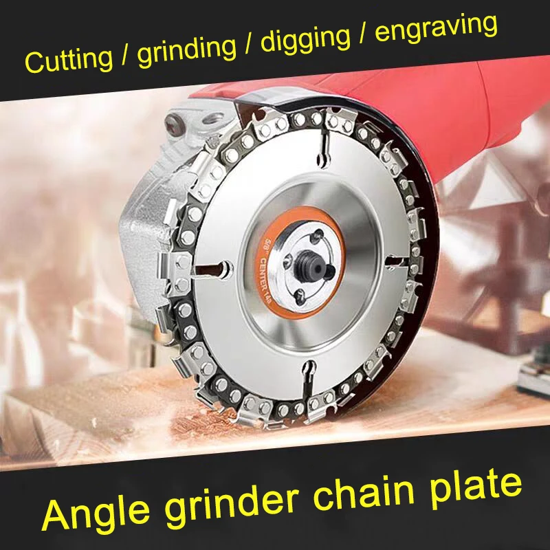 

Wood Carving Chain Disc Saw Disc Chain Cutting Blade Wood Carving Saw Disc Sculpting Shaping Cutting Wheel with Teeth LBE