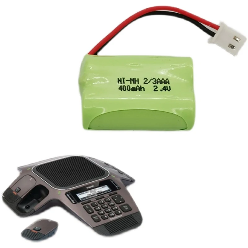 Akumulator 2.4v 2/3AAA 400mah telefon bezprzewodowy-ni-mh z 5264 2PIN awersem lub odwrotnym złączem 23AAA