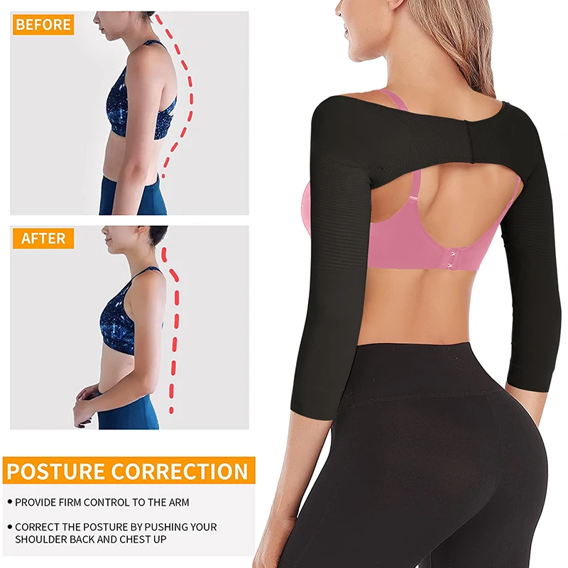Women Shapewear Arm Shaper Back Shoulder Corrector Humpback Prevent Arm Control Correct Posture Slimming Underwear Body Shaper - view 5