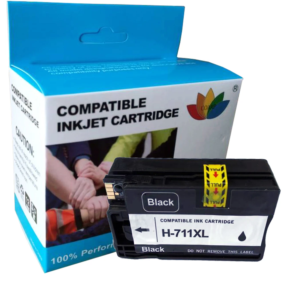 COAAP Compatible 711 Ink Cartridge for HP711 Designjet T 120 520 Printer T120 T520 24-in ePrinter With Chip for HP 711 XL