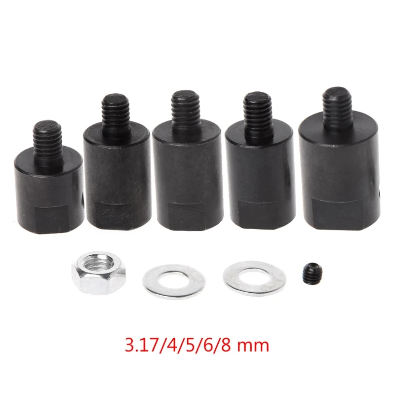 1 set 3.17/4/5/6/8mm Achse Motorwelle Koppler Hülse Sägeblatt Kupplung chuck Adapter