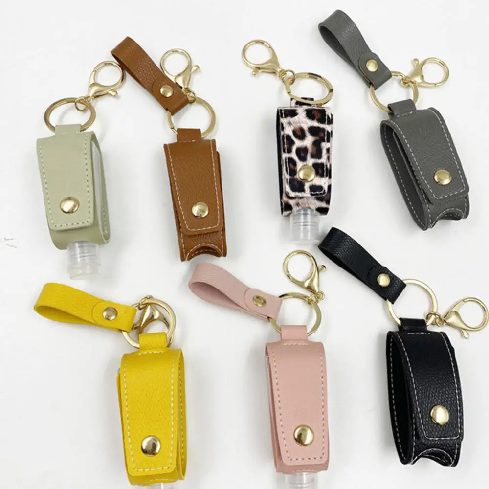 Portable Keychain Hand Sanitizer Holder Travel Bottle 30ml Refillable Bottle Containers Reusable Bottles with Keyring New 2020