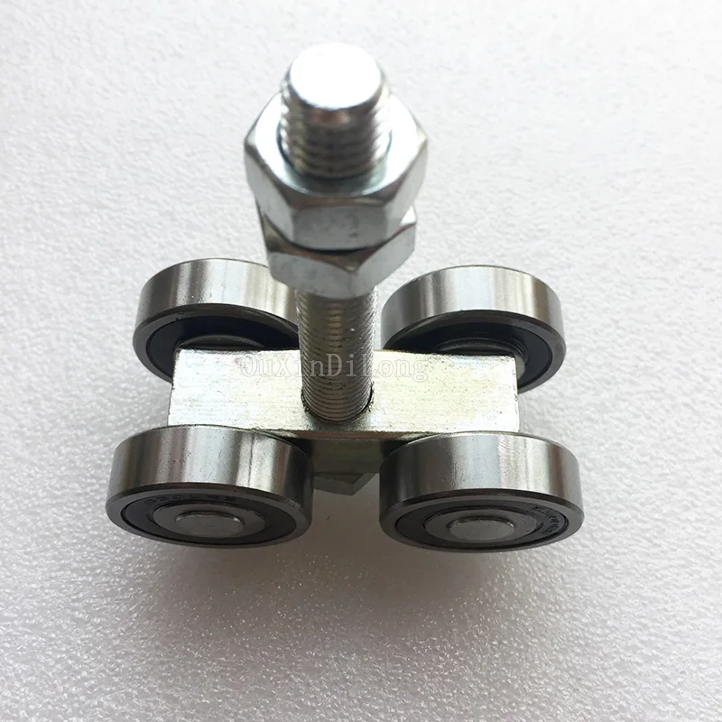 

6PCS Heavy Sliding Door Rollers Industrial Orbital Track Hanging Wheels Push Pull Door Folding Door Moving Pulleys Loading 400KG