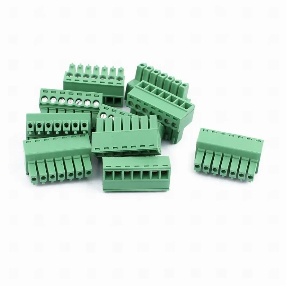100 Stück 3,5mm Rastermaß KF2EDGK Schraubklemmen für Leiterplatten, rechtwinklige 2/3/4-polige Stecker/Buchsen, steckbare Morsettiera-Verbinder – Detail 11