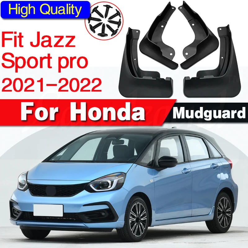 Fender Mud Mudflap For Honda Fit Jazz 2021 2022 Sport Pro Guard Splash Flaps Mudguards Accessories 4pcs