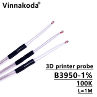 5PCS 3D Printer Thermistor NTC 3950 100K ohm Temperature Sensor Cable for Creality Ender 3/Ender 3 Pro/Ender 3 Neo/Ender 3 Max