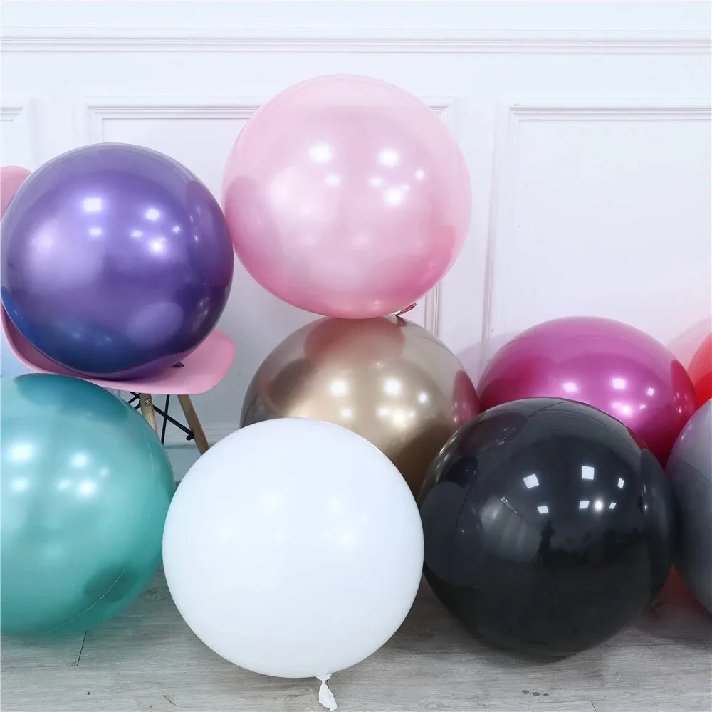 10PCS 18/22/32inch Metal BoBo Balloon Birthday Party Decoration Helium Balloon Wedding Decoration Metallic Balloon Supplies