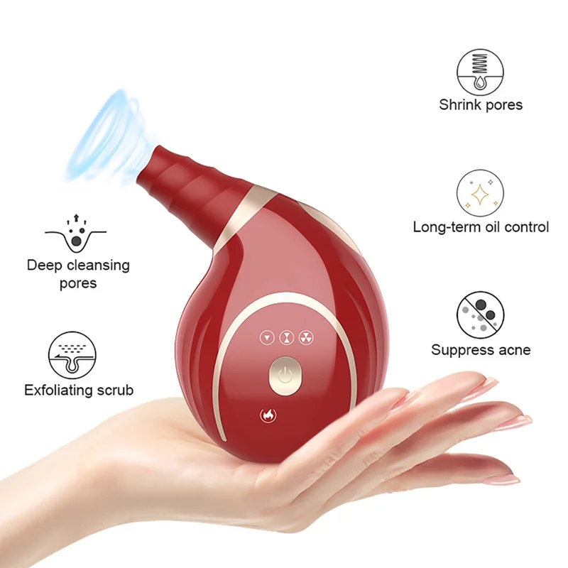 ขนาดเล็ก Conch Blackhead Remover ไฟฟ้าดูดสูญญากาศเครื่องมือผิวหน้าสิวจุดด่างดำ Pore สิวสิวทำความสะอาดเครื่อง