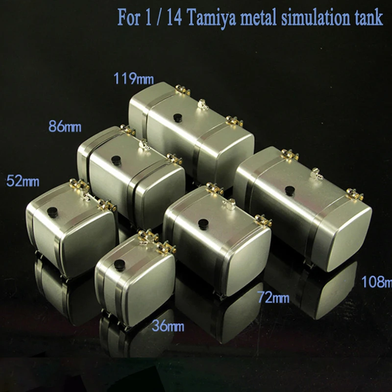 

Metal Simulation Tank Oil Box for 1/14 Tamiya RC Truck Car SCANIA R730 R470 R620 VOLVO ACTROS AROCS MAN TGX Diy