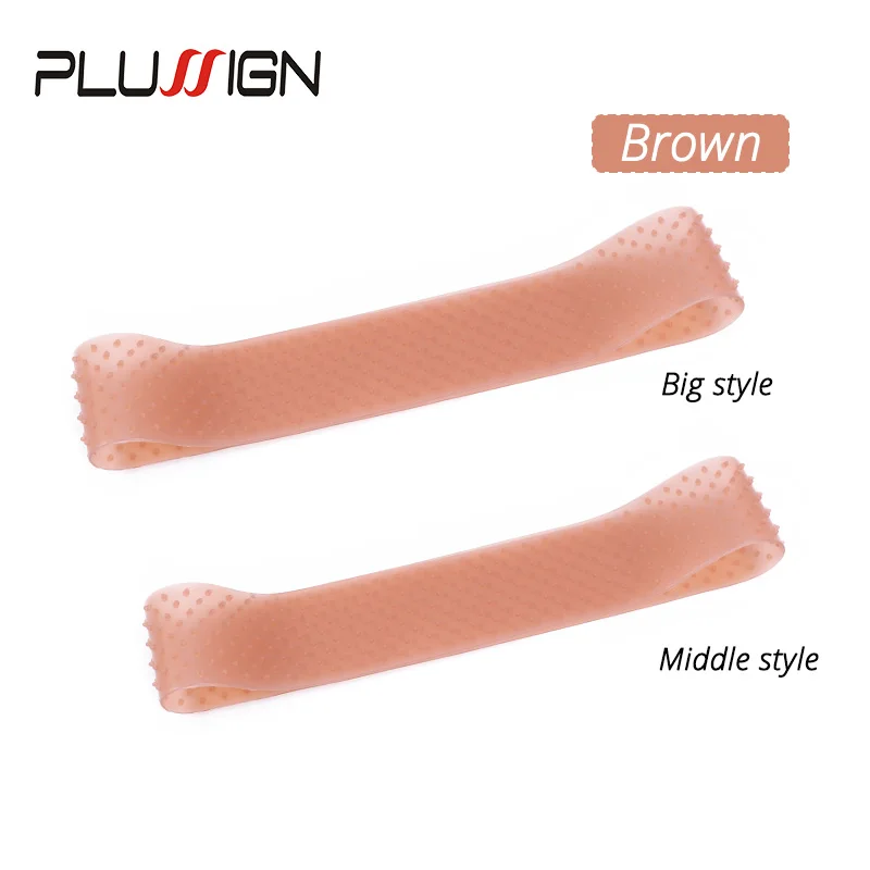 Silikon-Perückenband, elastischer Perückengriff, braun, transparent, schwarz, Stirnband zur Fixierung von Perücken, beiges Haarband ohne Gel oder Kleber, rutschfest – Detail 9