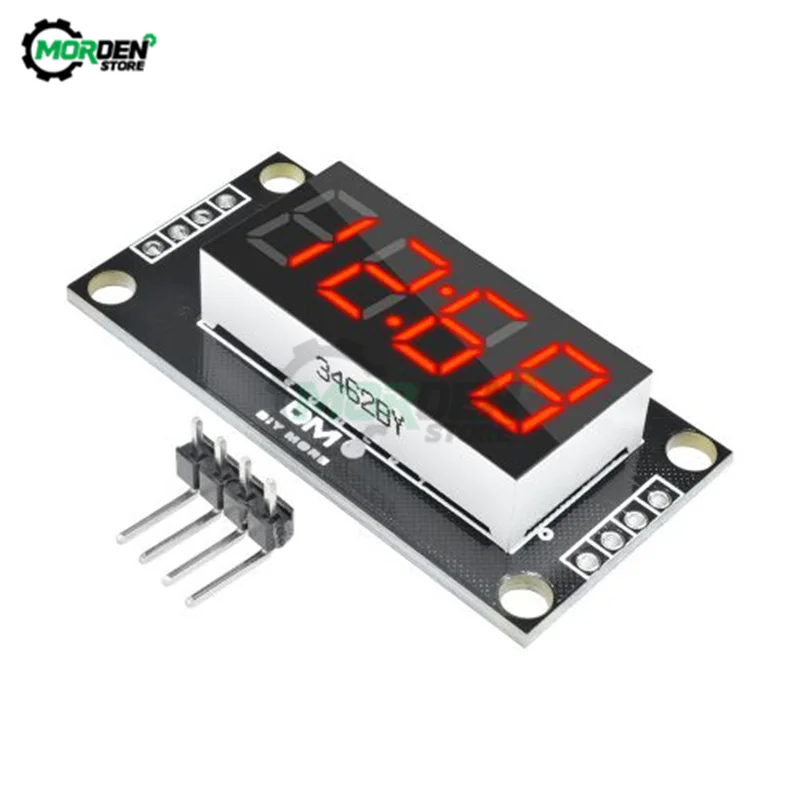 0.36Inch TM1637 4-Digit Digital LED Display Module For Arduino I/O 7 Segment Clock Red Green Blue Tube Serial Driver Board Pack