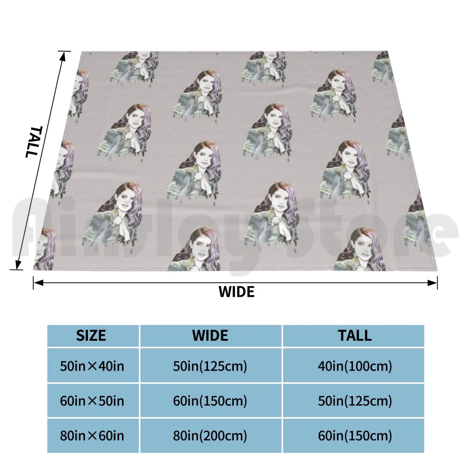 Anna Kendrick-Drip Design Blanket Fashion Custom Anna Kendrick Anna Kendrick Pitch Perfect Trolls Pop Culture