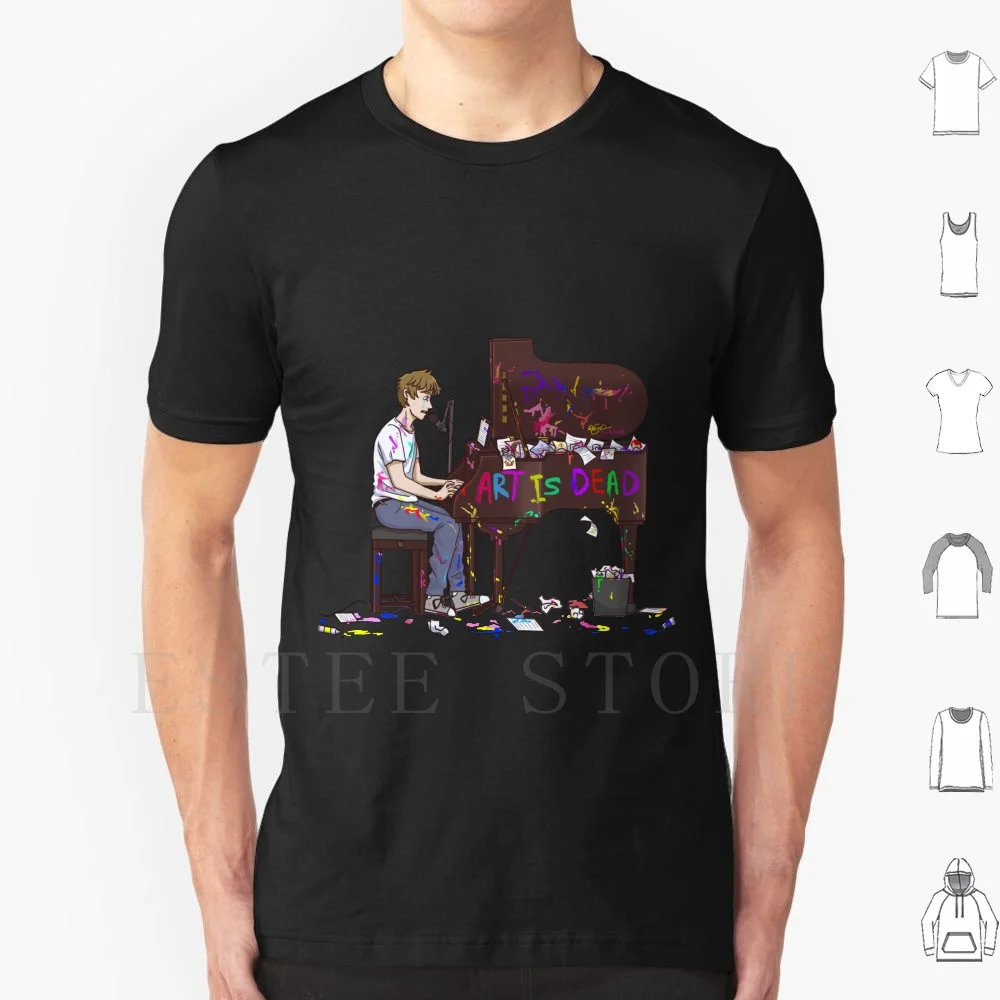 

Bo Burnham Fan Art-Art Is Dead Футболка с принтом Хлопок Bo Burnham Bo Burnham Dead Eff Make Happy What Oh Bo Comedy Comedian