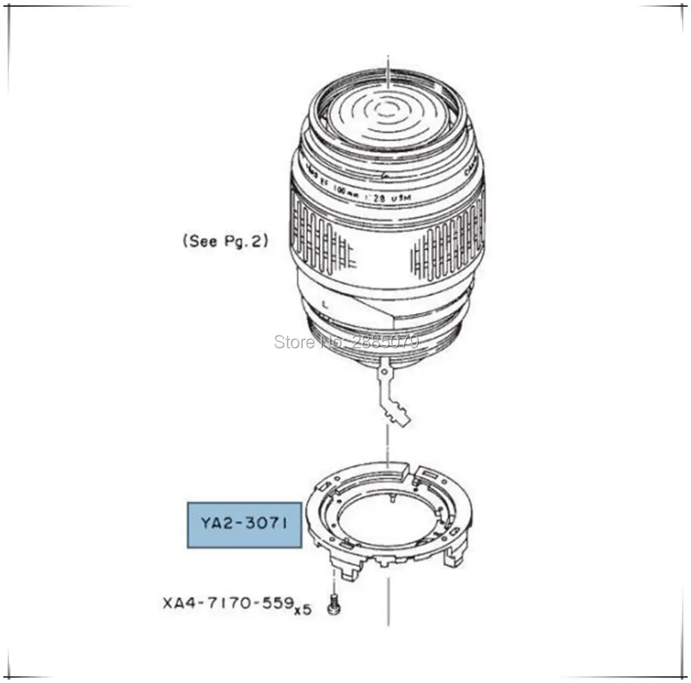 New Original  Repair Part For Canon Macro Lens EF 100mm F/2.8 USM Lens Barrel Fixed Bracket Ring Ass'y YA2-3071-000