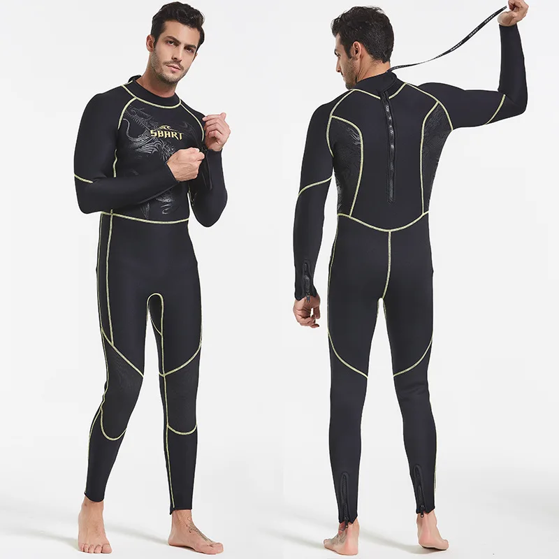 

Sbart 3MM Neoprene WetSuit Scuba Diving Suit Surfing Spearfishing One-Piece Close Body SwimWear Snorkeling Prevent Jellyfish