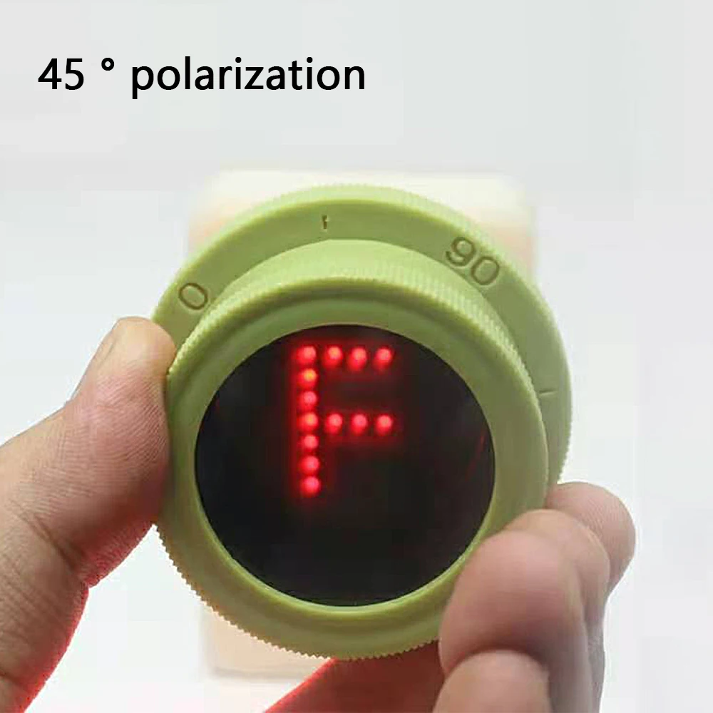 Dispositivo polarizador Experimental para la observación de polarización, instrumento óptico de demostración de enseñanza física de luz
