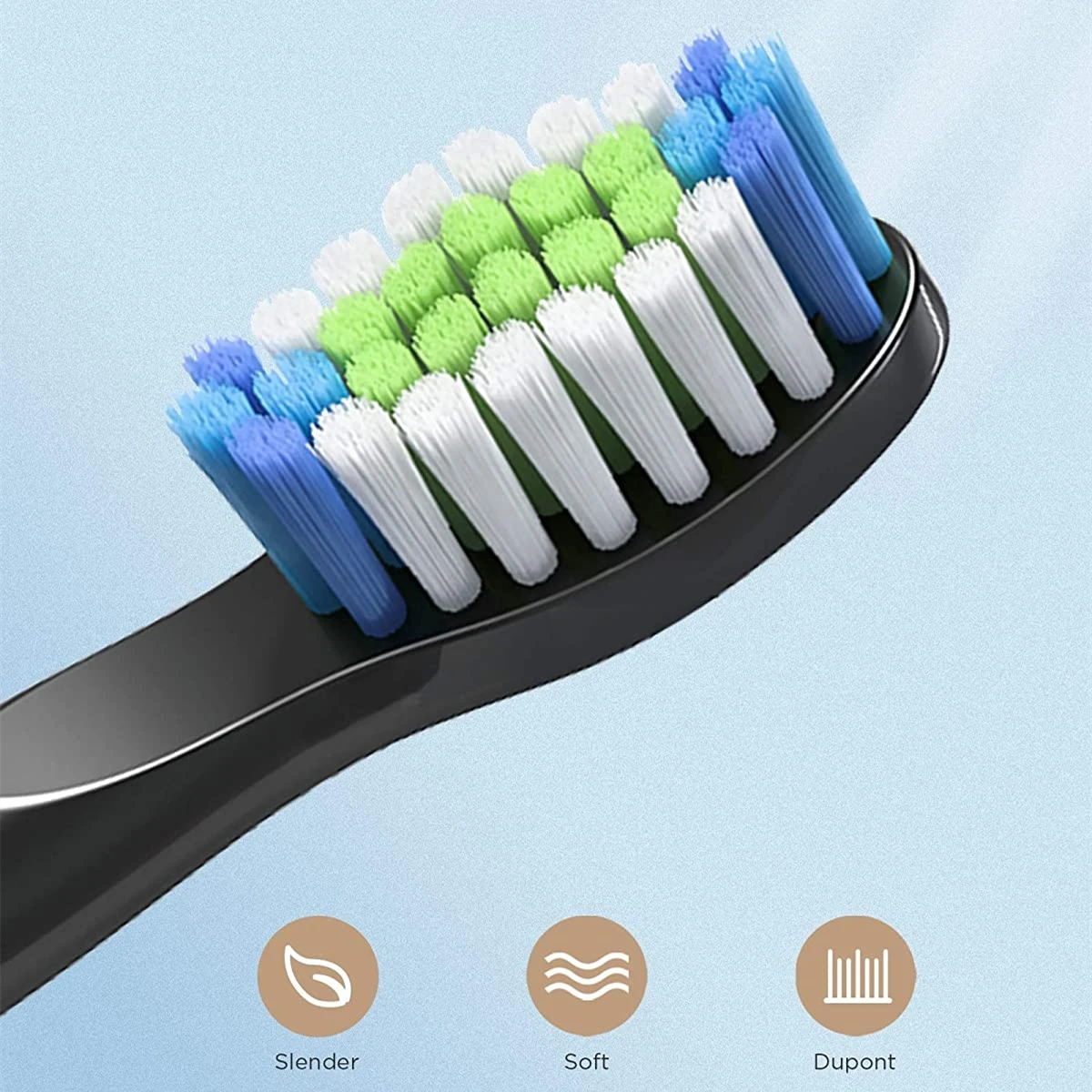 Fairywill Good Quality Sonic E11 Suitable For D7S Electric Toothbrush Replacement Heads 4/8 Heads for Head Toothbrush