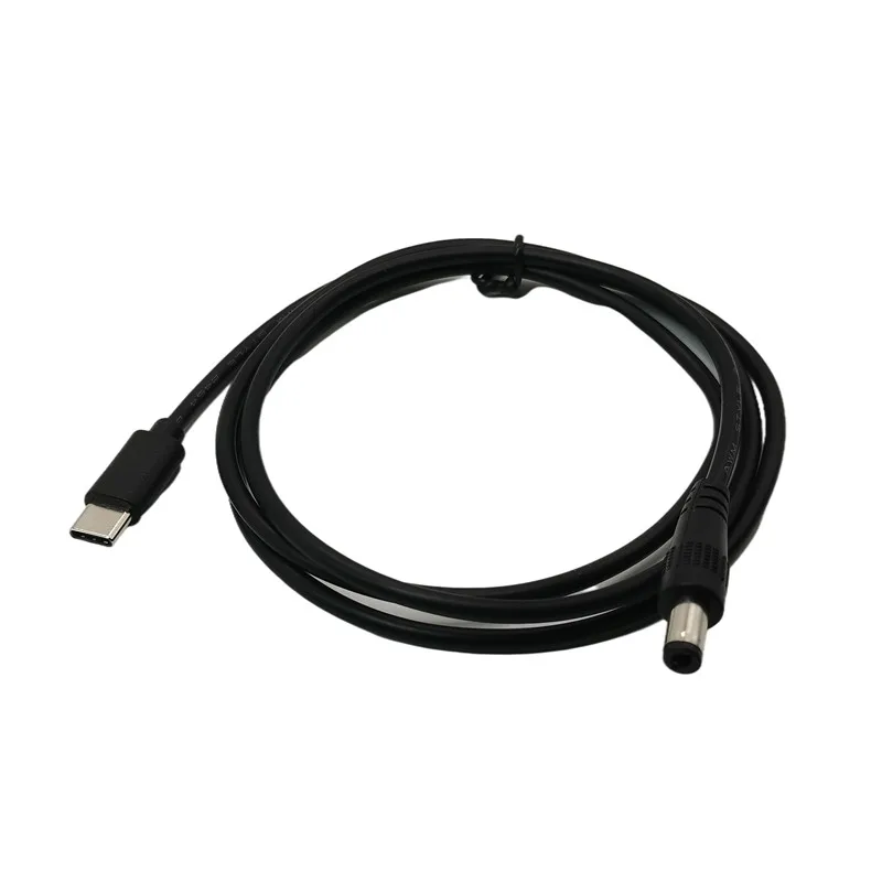 1 m DC typ c męski do 5.5*2.1 kabel męski 5521 zasilacz z gniazdem zasilania DC 5.5x2.1 adapter rodzaj USB konwerter C