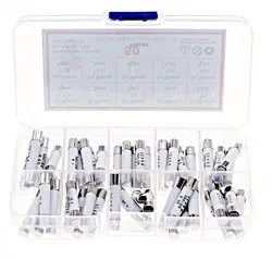 50pcs 5pcs Each Value 6mm x 30mm 250V Fast Blow Ceramic Fuse Assortment Kit 0.5A 1A 2A 3A 5A 10A 15A 20A 25A 30A