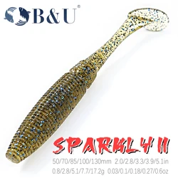 B&U Fishing Lures 5cm 7cm 8.5cm 10cm 13cm Artificial Baits Wobblers Soft Lures Shad Carp Silicone Fishing Soft Baits Tackle