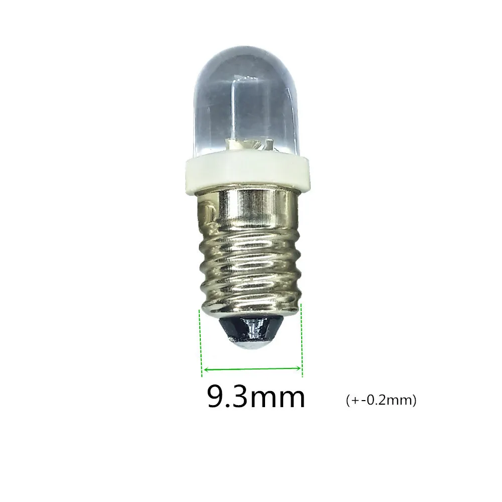 5pcs E10 LED Bulb Flashlight Bulb DC4.5V E10 3V LED E10 4.5V LED Bulb E10 6V blue led DC4.5V E10 12V Indicator bulb 18V E10 24V