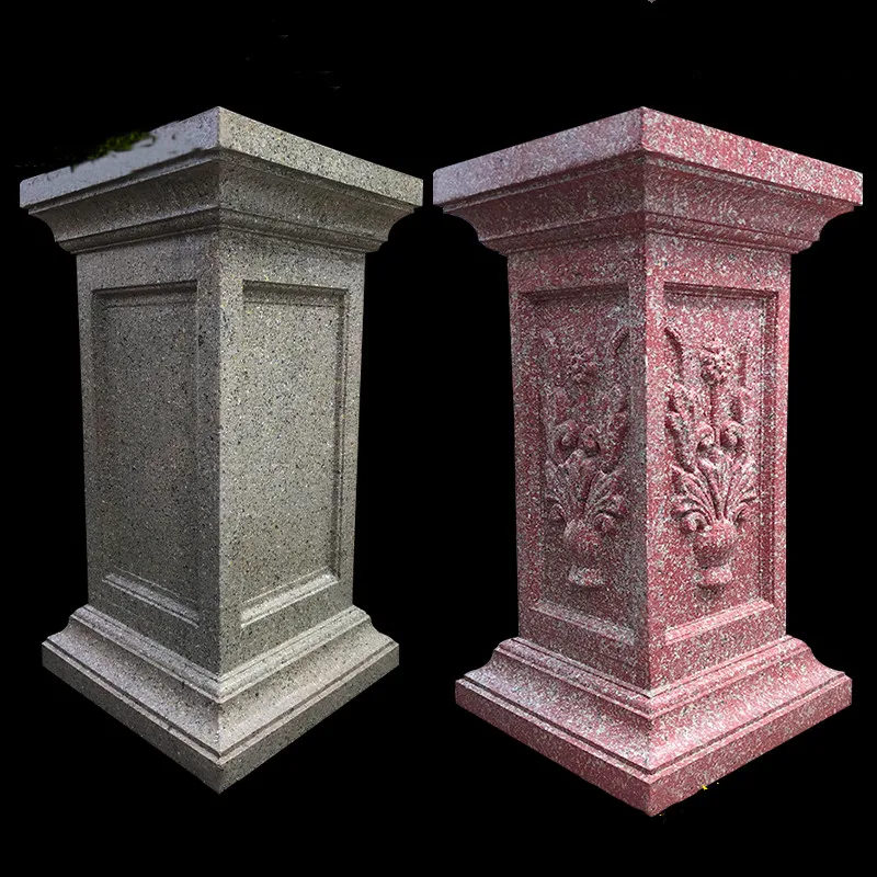 Concrete Roman Pillar  Pedestal Mold, Multi Functional Plain, Classic Style Garden Fence, Enclosing Wall, 40cm/ 15.74in Diameter