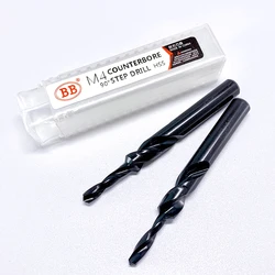 BB Counterbore Twist Step Drill Dual Cutting Bit HSS for Metal 90 180 Degree M3 M4 M5 M6 M8 M10 M12 Cone Drilling Tool 1PCS