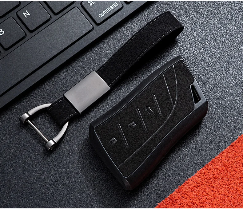 Leather Car Key Cas… - image