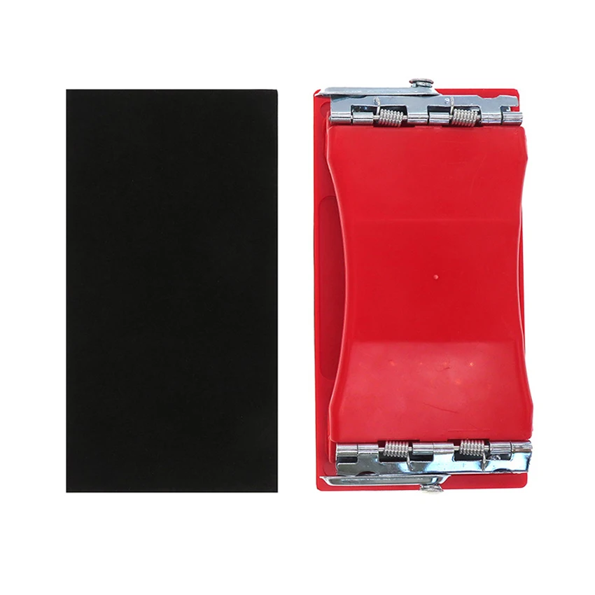 Levigatrice a blocchi abrasivi 85x165mm supporto per carta vetrata in plastica levigatrice a mano decorazione per la lavorazione del legno per lucidare mobili di finitura