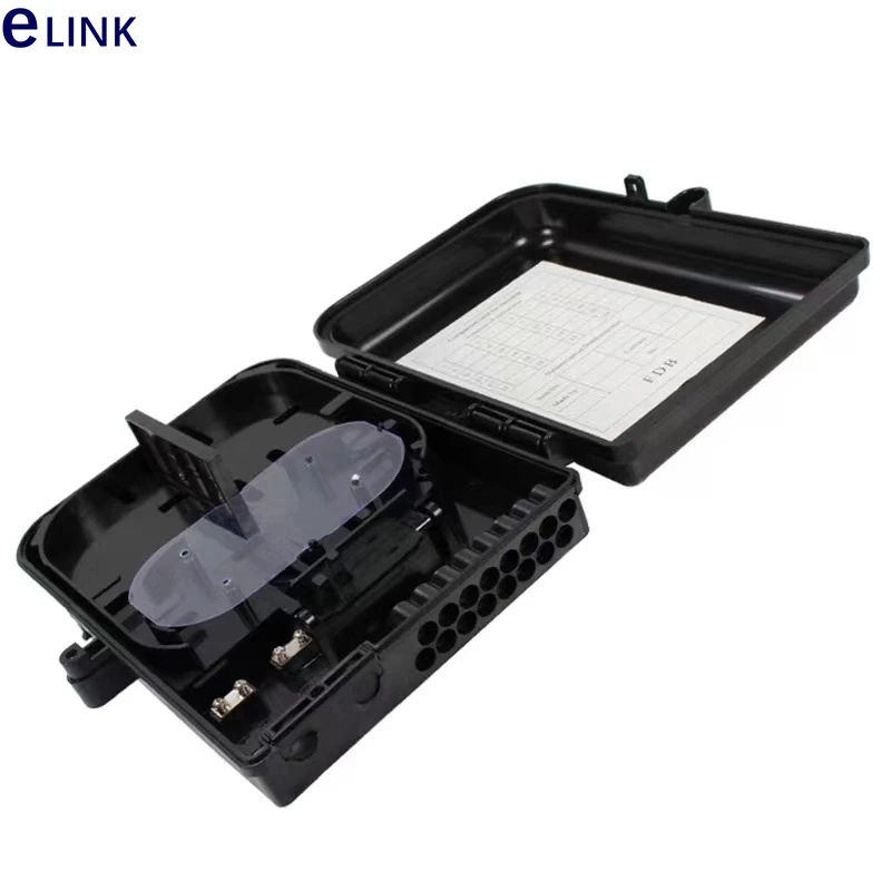 16 core FTTH distribution box 310*260*95mm PC alloy wall mounted junction box waterproof 1x16 enclusure ELINK