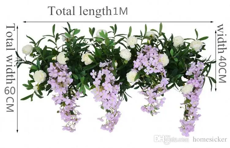 Custom wedding flower arrangement simulation fake flower decoration props arch flower wedding scene road lead arrangement