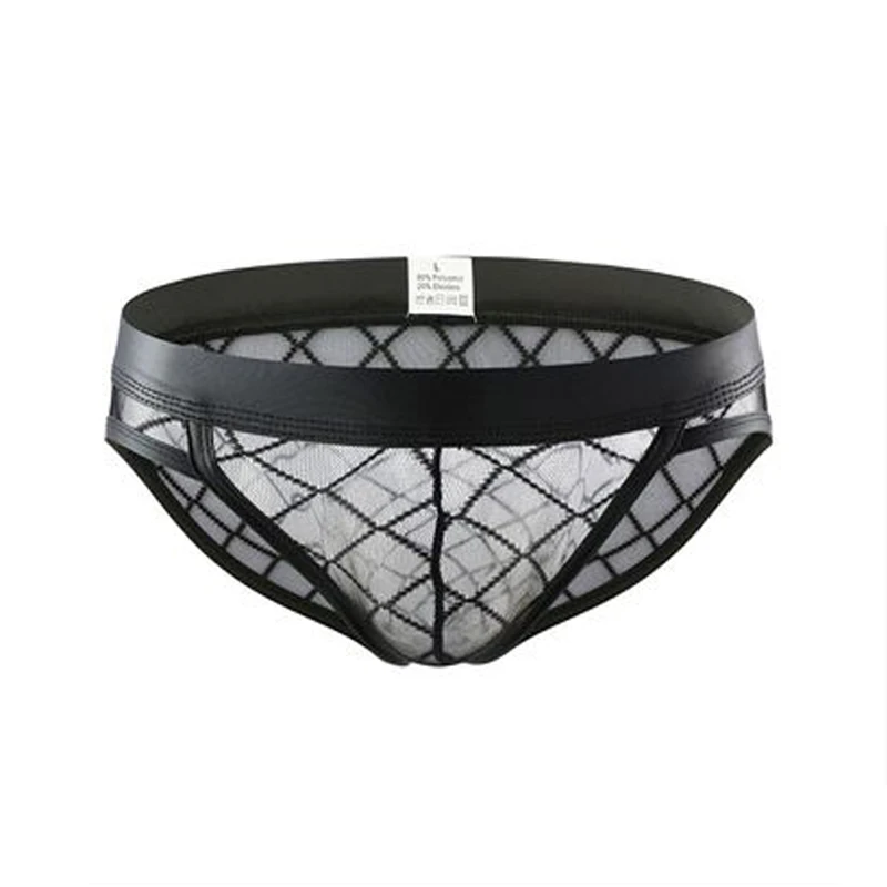 CLEVER-MENMODE Sexy Herren Mesh Unterwäsche Penis Pouch Cueca Unterhose Mann Transparent Männer Slip Calzoncillos Hombre Höschen