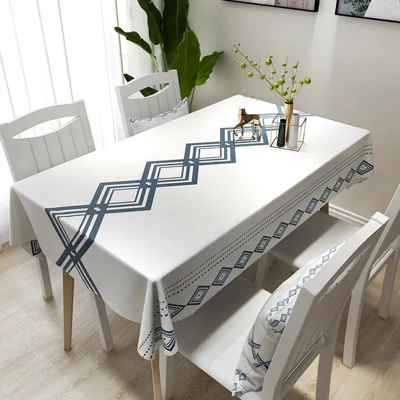 

2021 New Pvc Tablecloths Plaid Printing Table Cloth PVC Rectangular Table Cover Desk Covers Home Textiles Tablecloth Table Cloth