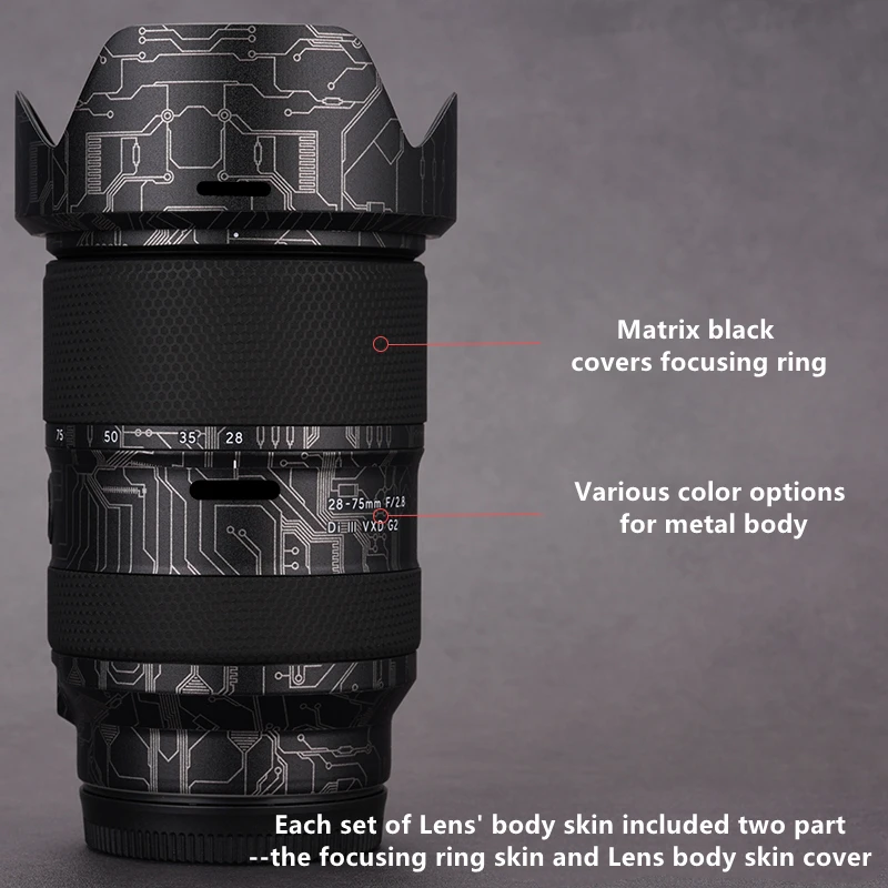 Tamron 28 75 Sony g2 Lens Skin for Tamron 28-75mm f/2.8 Di III VXD G2 Lens Sticker 28-75 g2 Lens Cover Film tamron 28-75 skin