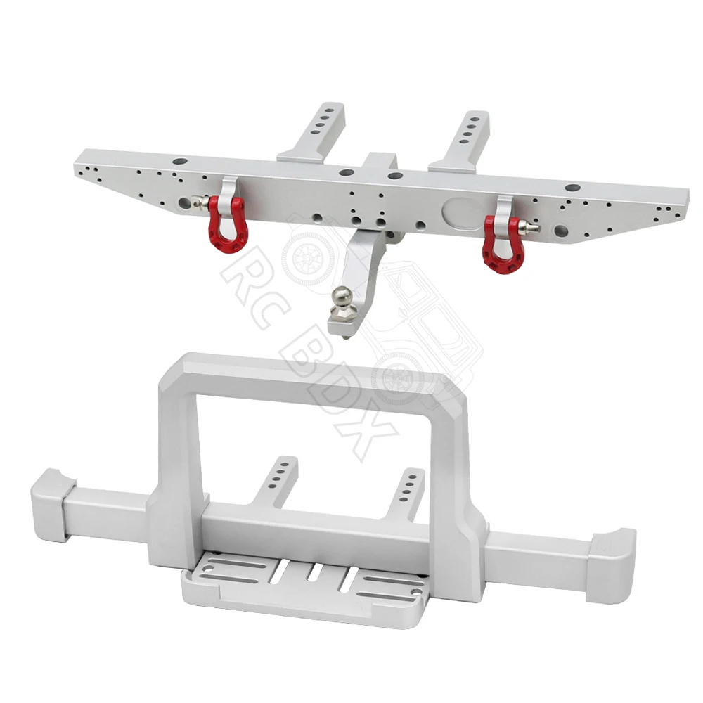 Aluminiumlegierung 1/10 RC Car TRX4 Classic Metall Frontstoßstange mit Heckstoßstange für 1/10 RC Crawler TRX-4 Upgrade-Teile